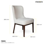 Finitura chair FDS01_Dimension