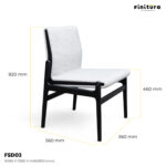 Finitura chair FDS03 Dimension