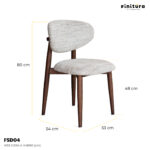 Finitura chair FDS04 Dimension
