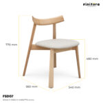 Finitura chair FDS07 Dimension