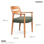 Finitura chair FDS09 Dimension01